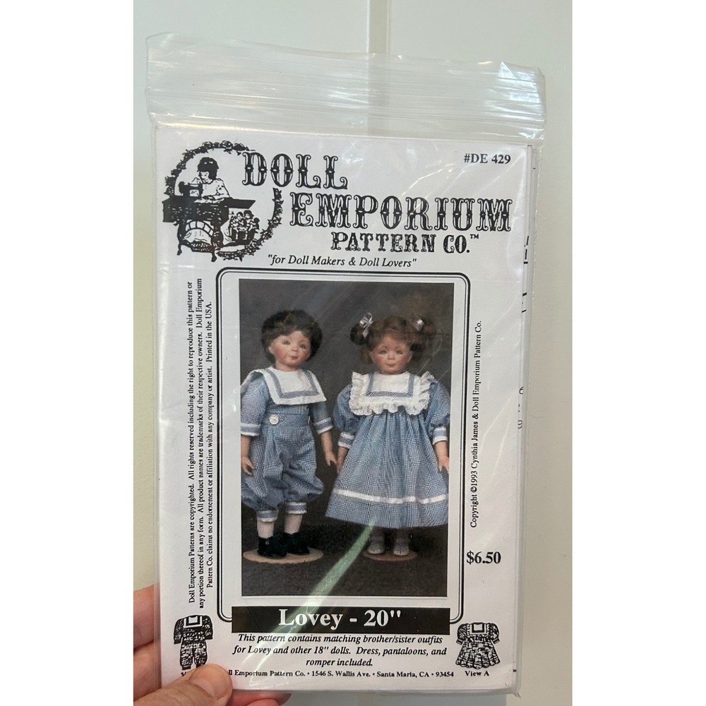 8 Doll Emporium Sewing Patterns 18-24" Dolls Loverly Amber Haiku Pedita Lot - Picture 10 of 11